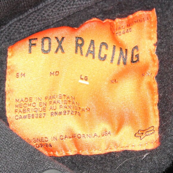 Fox Racing Embroidered Logo Hoodie Mens Large - Picture 3 of 8